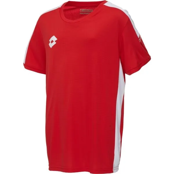 Lotto ELITE PLUS JR JERSEY PL Juniorský  futbalový dres, červená, veľkosť