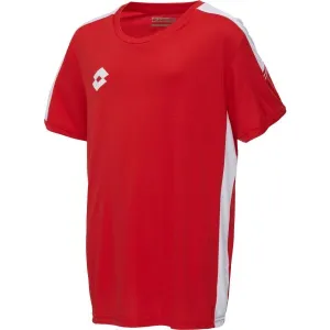 Lotto ELITE PLUS JR JERSEY PL Juniorský  futbalový dres, červená, veľkosť