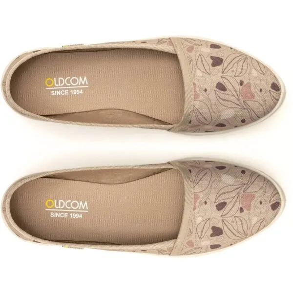Oldcom ESPADRILKY PRINT Dámske espadrilky, béžová, veľkosť