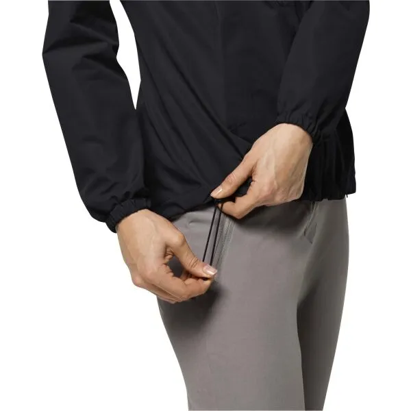 Jack Wolfskin STORMY POINT 2L JKT W Dámska outdoorová bunda, čierna, veľkosť