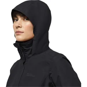 Jack Wolfskin STORMY POINT 2L JKT W Dámska outdoorová bunda, čierna, veľkosť