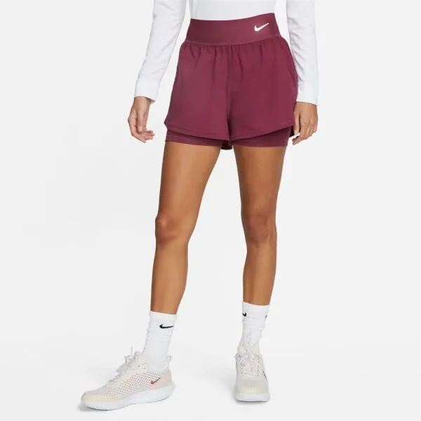 Nike NKCT DF ADVTG SHORT Dámske šortky, vínová, veľkosť