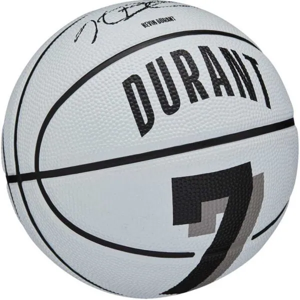Wilson NBA PLAYER ICON MINI BSKT DURANT 3 Mini basketbalová lopta, biela, veľkosť