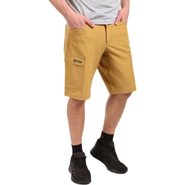 KILPI KILKIS Pánske outdoorové kraťasy, zlatá, veľkosť