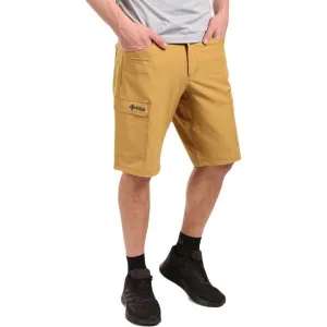 KILPI KILKIS Pánske outdoorové kraťasy, zlatá, veľkosť
