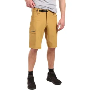 KILPI KILKIS Pánske outdoorové kraťasy, zlatá, veľkosť