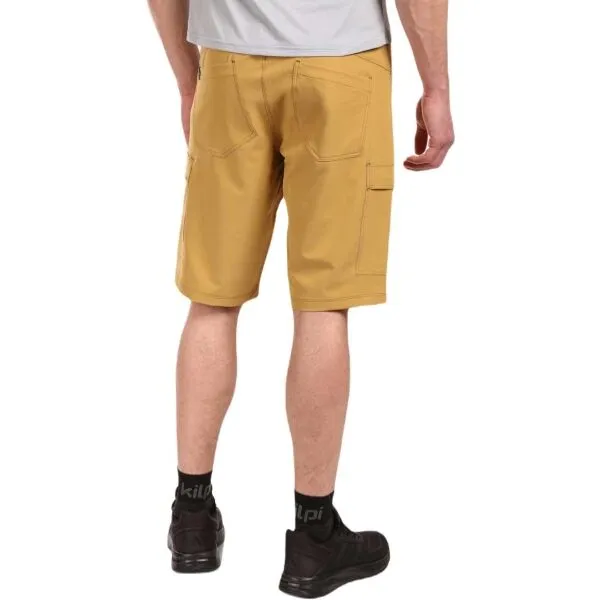 KILPI KILKIS Pánske outdoorové kraťasy, zlatá, veľkosť