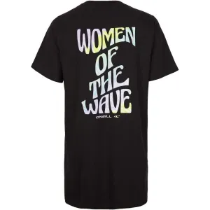 O'Neill WOW T-SHIRT DRESS Dámske tričkové šaty, čierna, veľkosť