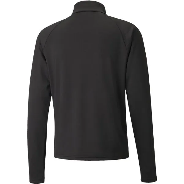 Puma INDIVIDUALLIGA WARM 1 4 ZIP TOP Pánska mikina, čierna, veľkosť