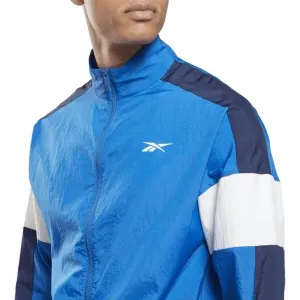 Reebok TRAIN WOVEN JACKET Pánska bunda, modrá, veľkosť