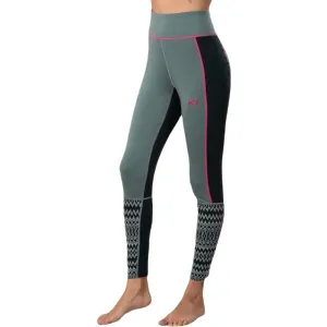KARI TRAA EDITH PANTS Dámske funkčné merino legíny, tmavo zelená, veľkosť