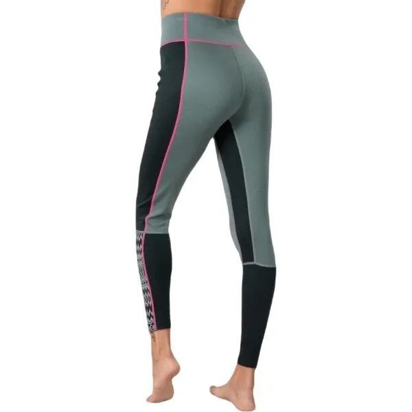 KARI TRAA EDITH PANTS Dámske funkčné merino legíny, tmavo zelená, veľkosť