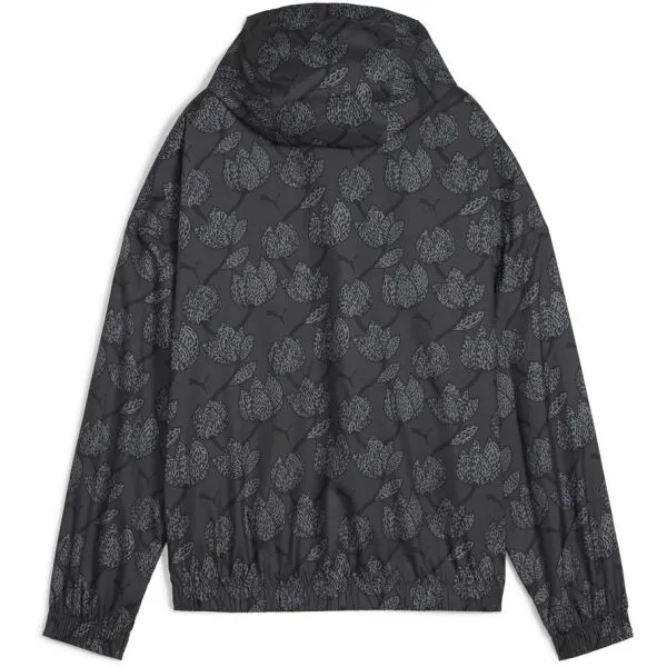 Puma BLOSSOM AOP WINDBREAKER Dámska bunda, čierna, veľkosť
