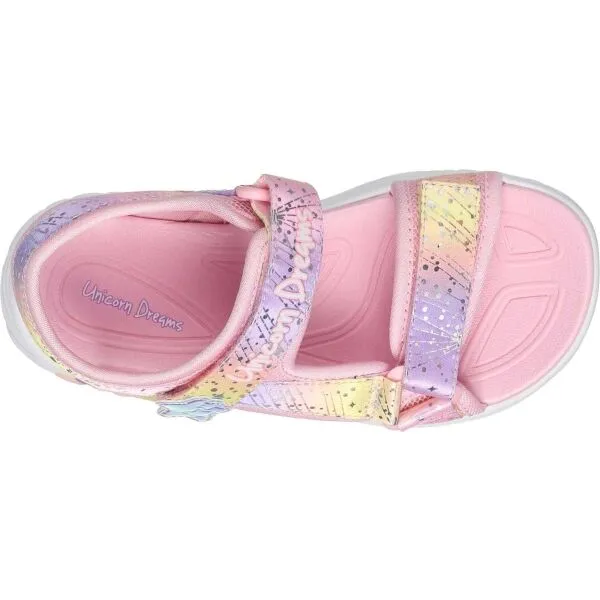 Skechers UNICORN DREAMS - MAJESTIC BLISS Dievčenské sandále, ružová, veľkosť