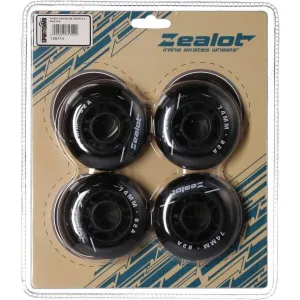 Zealot INLINE WHEELS 4 PACK 74-82A Set in-line koliesok, čierna, veľkosť