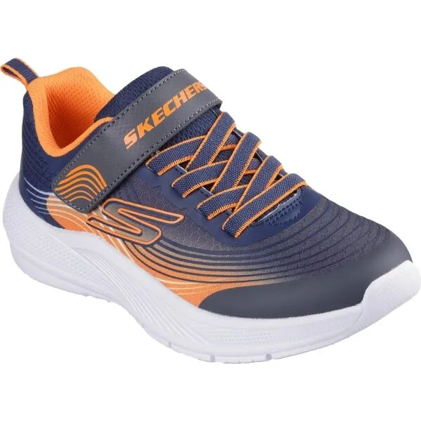 Skechers MICROSPEC ADVANCE Detská vychádzková obuv, modrá, veľkosť