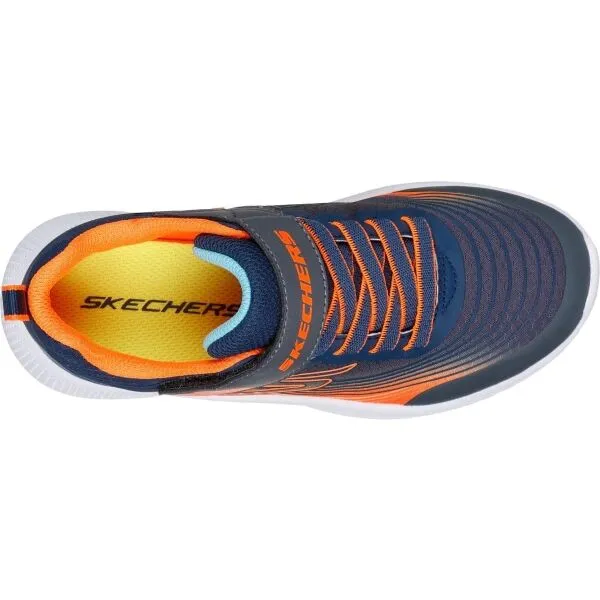 Skechers MICROSPEC ADVANCE Detská vychádzková obuv, modrá, veľkosť