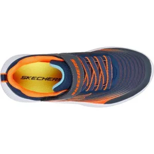 Skechers MICROSPEC ADVANCE Detská vychádzková obuv, modrá, veľkosť