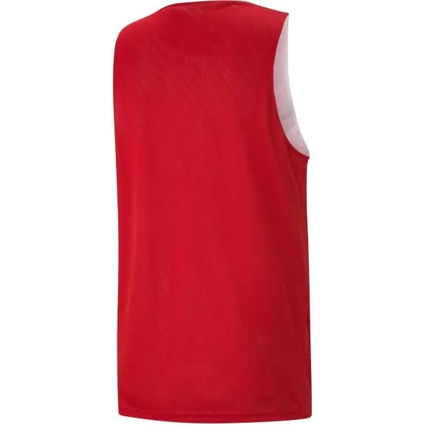 Puma DACH PRACTISE JERSEY Obojstranný pánsky dres, červená, veľkosť