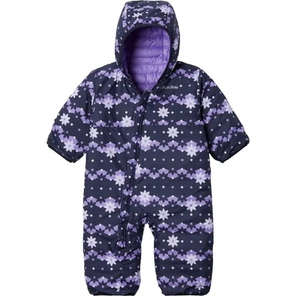 Columbia POWDER LITE REVERSIBLE BUNTING Detská zimná kombinéza, tmavo modrá, veľkosť 12-18M