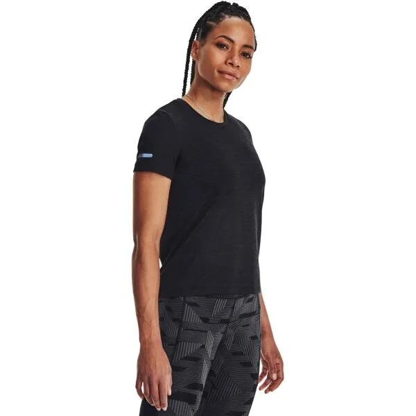 Bežecké tričko dámske Under Armour Seamless Stride SS - black/black/reflective