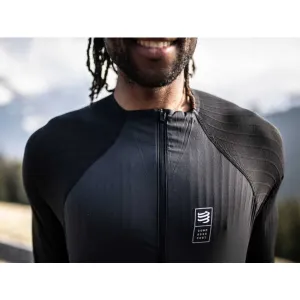 Compressport HYBRID PULLOVER Pánske funkčné termotričko, čierna, veľkosť