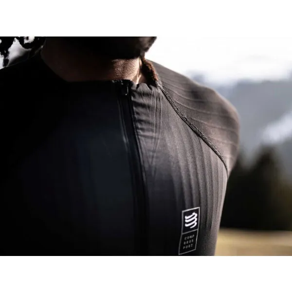 Compressport HYBRID PULLOVER Pánske funkčné termotričko, čierna, veľkosť