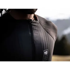 Compressport HYBRID PULLOVER Pánske funkčné termotričko, čierna, veľkosť