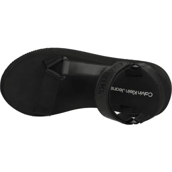 Calvin Klein SANDAL VELCRO WEBBING Dámske sandále, čierna, veľkosť