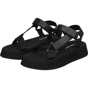 Calvin Klein SANDAL VELCRO WEBBING Dámske sandále, čierna, veľkosť