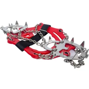 Runto NESMEK Protišmykové návleky naobuv s oceľovými hrotmi a sťahovaním na suchý zips, červená, veľkosť