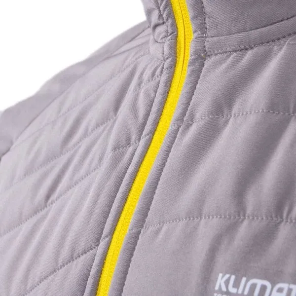 Klimatex LUIGI Pánska hybridná bunda s kapucňou, sivá, veľkosť