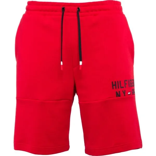Tommy Hilfiger GRAPHIC SWEATSHORT Pánske šortky, červená, veľkosť