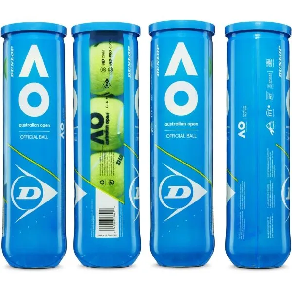 Dunlop AUSTRALIAN OPEN Tenisové loptičky, žltá, veľkosť