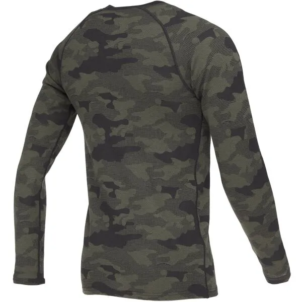 Bula CAMO MERINO WOOL CREW Pánske tričko, khaki, veľkosť