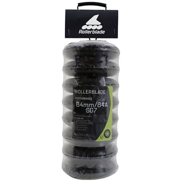 Rollerblade 84MM/SG7 WHEEL/BEARING XT (8PCS) Inline kolieska, sivá, veľkosť