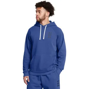 Under Armour RIVAL SLICED N DICED Pánska mikina, modrá, veľkosť