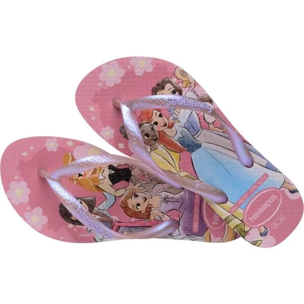 HAVAIANAS KIDS SLIM PRINCESS Dievčenské žabky, ružová, veľkosť 33/34