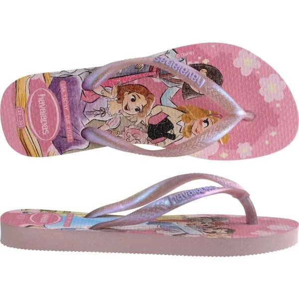HAVAIANAS KIDS SLIM PRINCESS Dievčenské žabky, ružová, veľkosť 33/34
