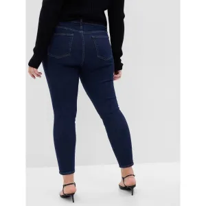 GAP SKINNY Dámske džínsy, tmavo modrá, veľkosť