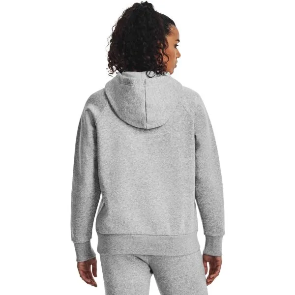 Under Armour RIVAL FLEECE HOODIE Dámska mikina, sivá, veľkosť