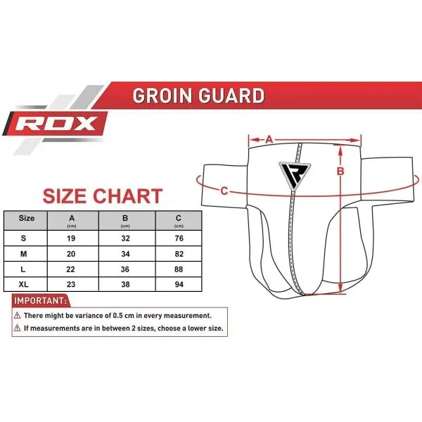 RDX GROIN GUARD REX Pánsky suspenzor, červená, veľkosť