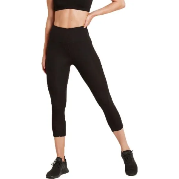 BOODY MOTIVATE 3/4 TIGHTS Dámske legíny, čierna, veľkosť