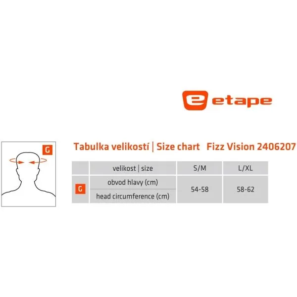 Etape FIZZ VISION Čiapka, čierna, veľkosť