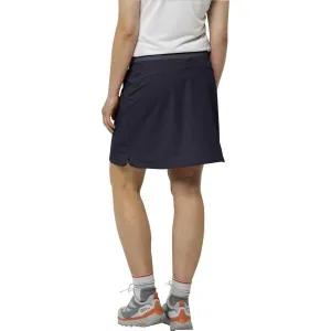 Jack Wolfskin HILLTOP TRAIL SKORT W Dámska softshellová sukňa, tmavo sivá, veľkosť