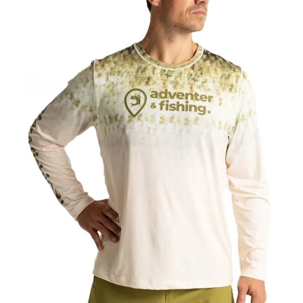 ADVENTER & FISHING UV T-SHIRT Pánske funkčné UV tričko, žltá, veľkosť