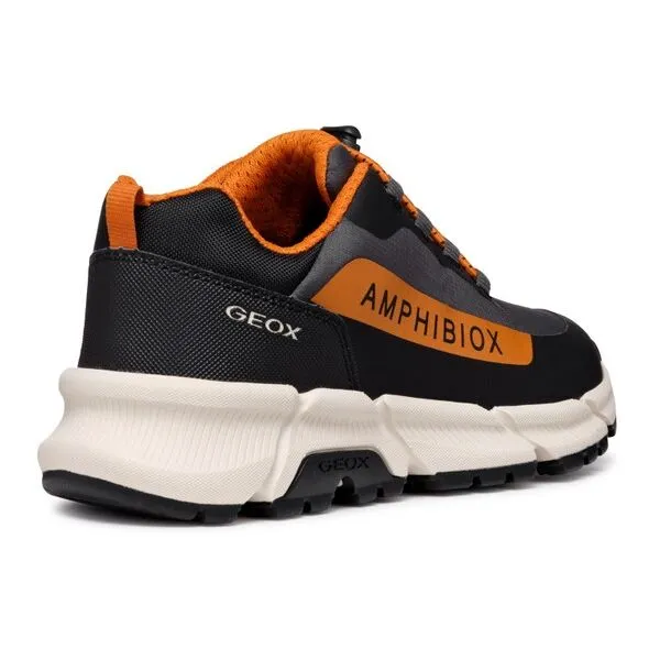 Geox J FLEXYPER PLUS B ABX C Chlapčenské tenisky, čierna, veľkosť