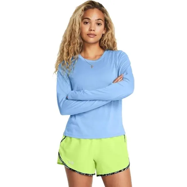 Dámske tréningové tričko s dlhým rukávom UNDER ARMOUR UA Launch Longsleeve - BLU