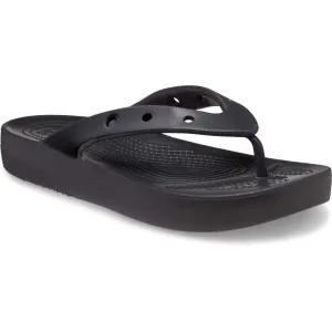 Dámske žabky (plážová obuv) CROCS Classic Platform Flip W black