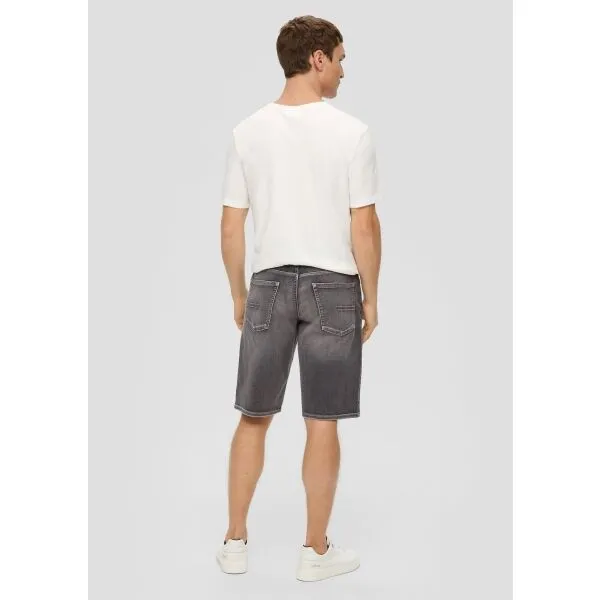 s.Oliver RL DENIM TROUSERS Pánske šortky, tmavo sivá, veľkosť